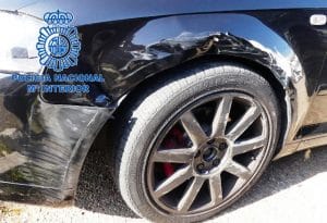 vehiculo colision contra zeta