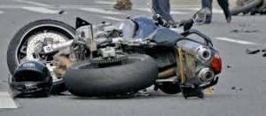 moto accidentada
