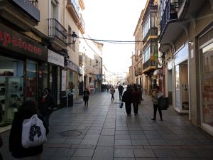 Avenida comercial de Cáceres