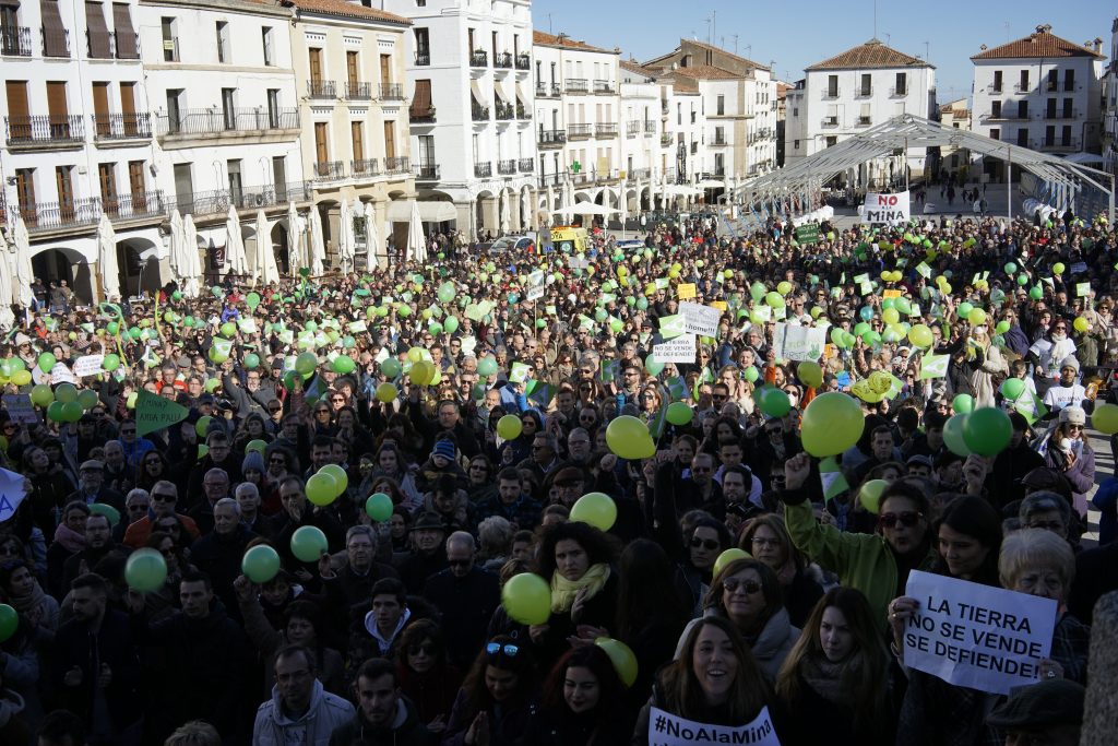 Salvemos la Montaña intensifica su rechazo a la mina de litio en Cáceres y anuncia movilizaciones 1 SALVEMOS LA MONTAÑA 3 DE FEBRERO 2018
