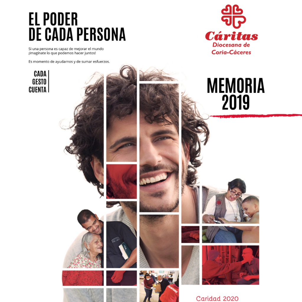 1050 personas fueron atendidas por los servicios de acogida de Cáritas Cáceres en 2019 Portada Memoria 2019