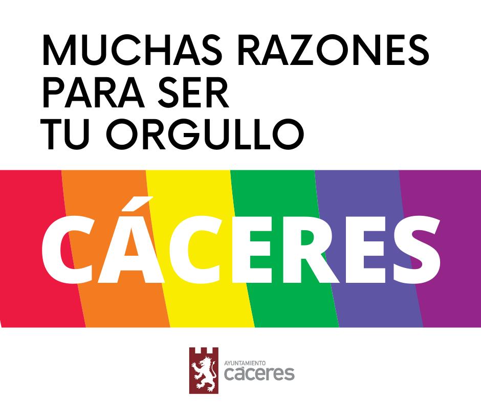 Muchas razones para ser tu orgullo, Cáceres, lema de la campaña presentada por el ayuntamiento capitalinopor los derechos LGTBI WhatsApp Image 2020 06 23 at 09.33.58