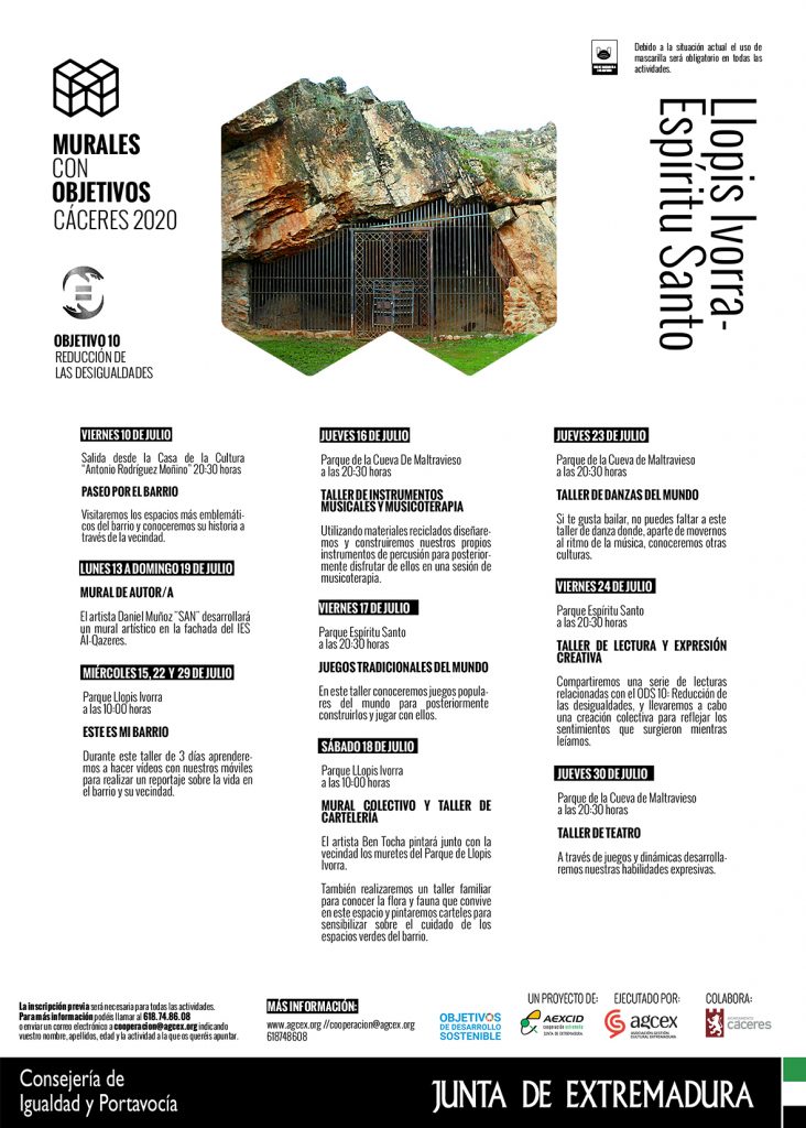 “Murales con Objetivos” trabajará el ODS “Reducción de las Desigualdades” en la barriada Llopis Ivorra, en Cáceres muralescovidllopis 2 453 732x1024 1