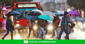 Alerta naranja por lluvias en el norte de la provincia de Cáceres