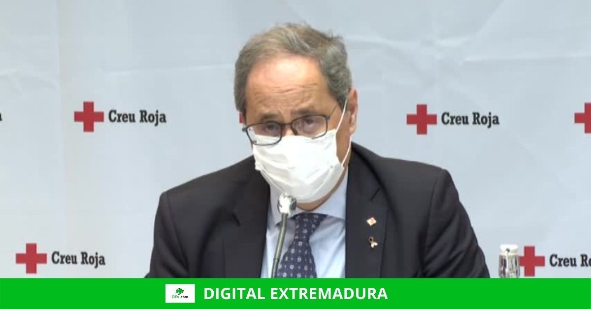 Torra pide a los catalanes que no viajen a Madrid y controlará la llegada de madrileños a Cataluña