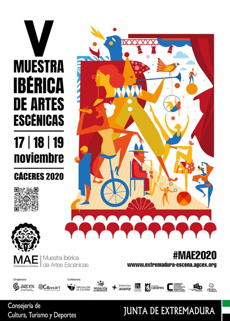 14 espectáculos en la V Muestra de Artes Escénicas para impulsar el sector teatral en un año complicado AAFF Cartel.MAE 2020 WEB copia