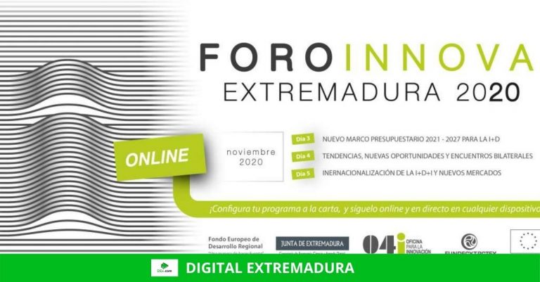 El Foro Innova Extremadura 2020 ofertará un programa virtual a la carta a partir del 3 de noviembre