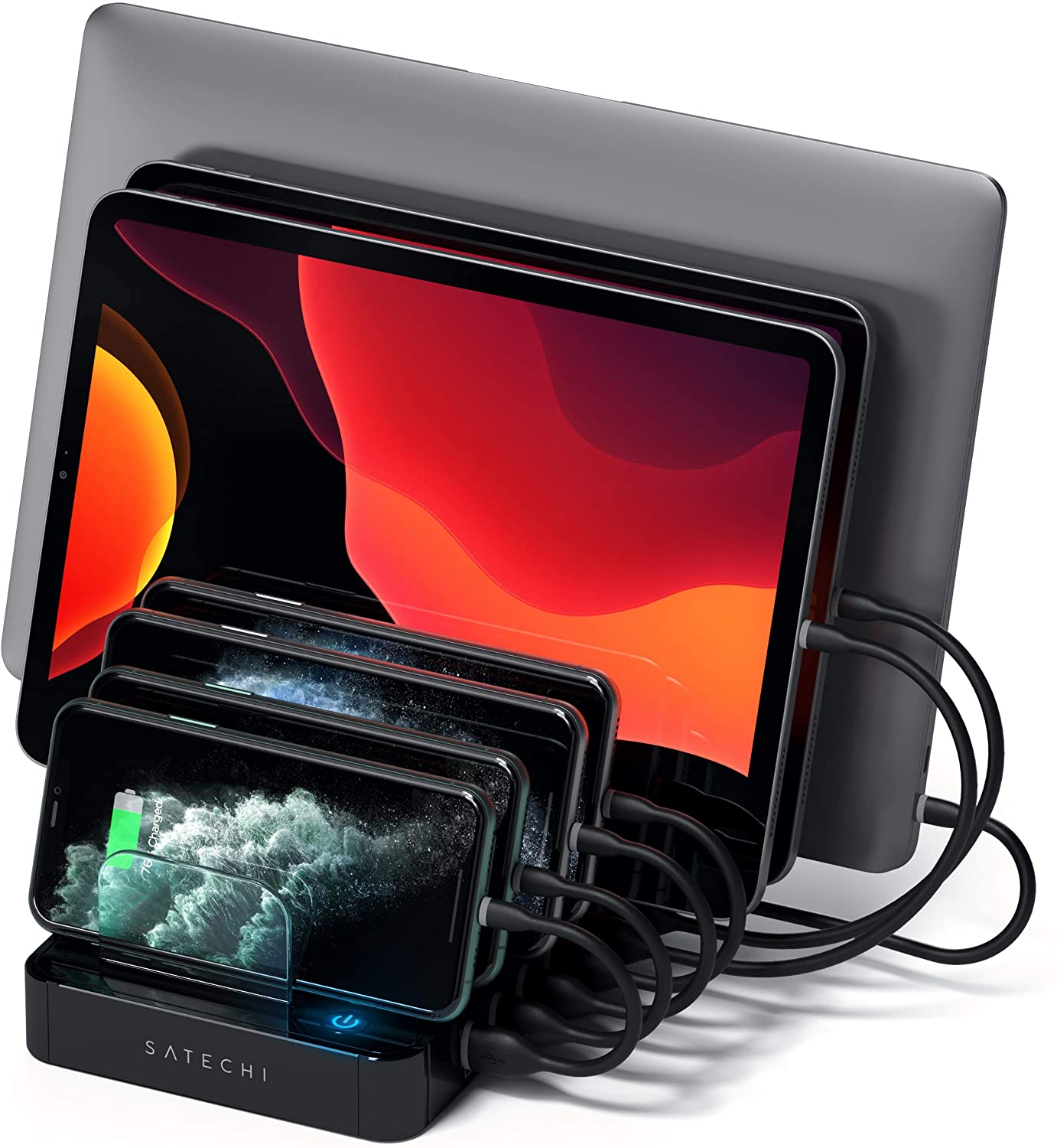 La mejor estacion de carga del 2020 Satechi 7 Port USB Charging Station 2