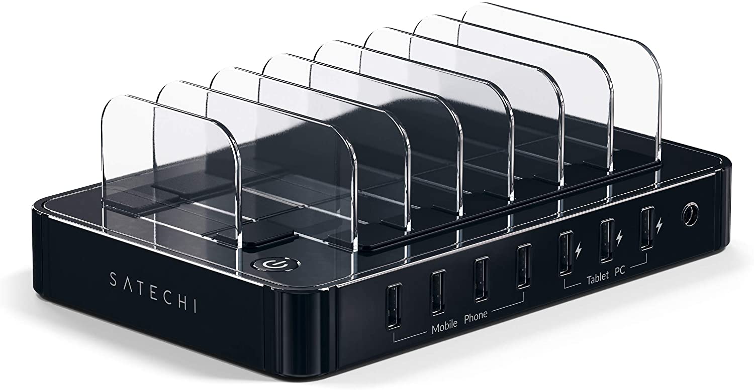 La mejor estacion de carga del 2020 Satechi 7 Port USB Charging Station 3