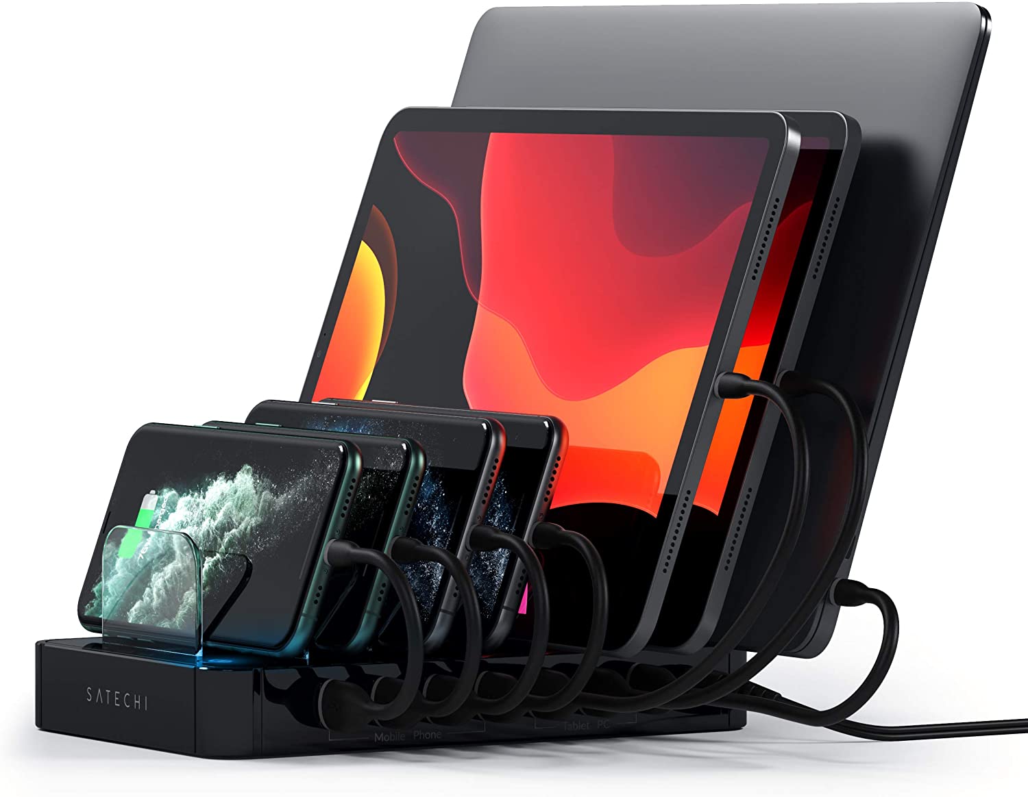 La mejor estacion de carga del 2020 Satechi 7 Port USB Charging Station 5