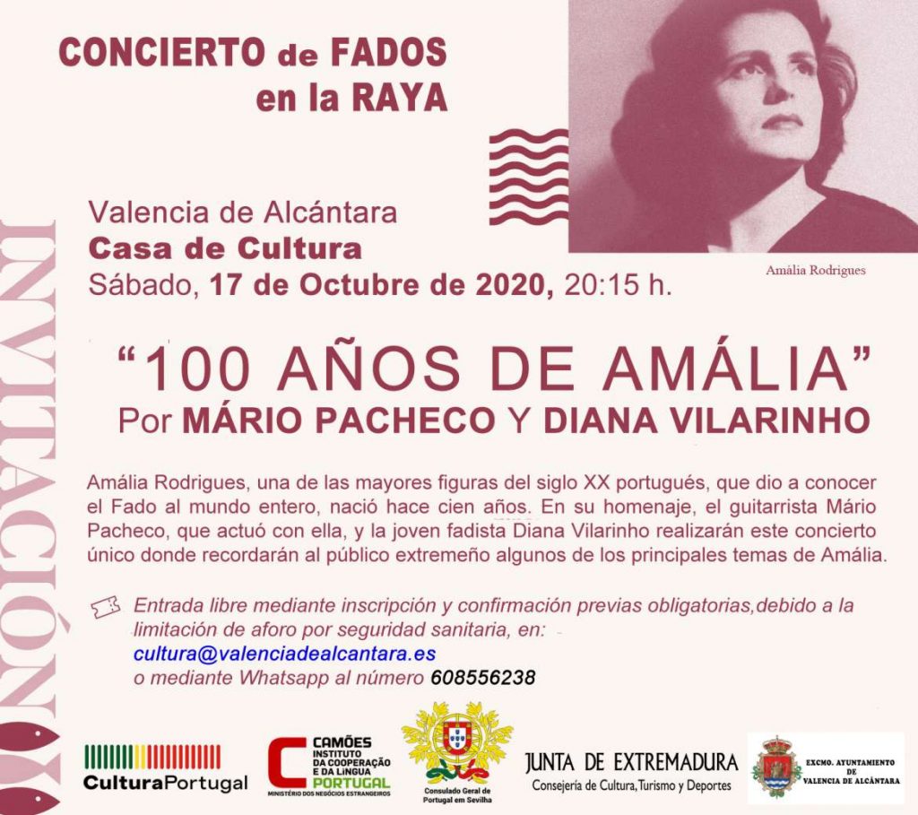 Conciertos homenaje a Amália Rodrigues y José Afonso en Plasencia y Valencia de Alcántara amalia rodrigues