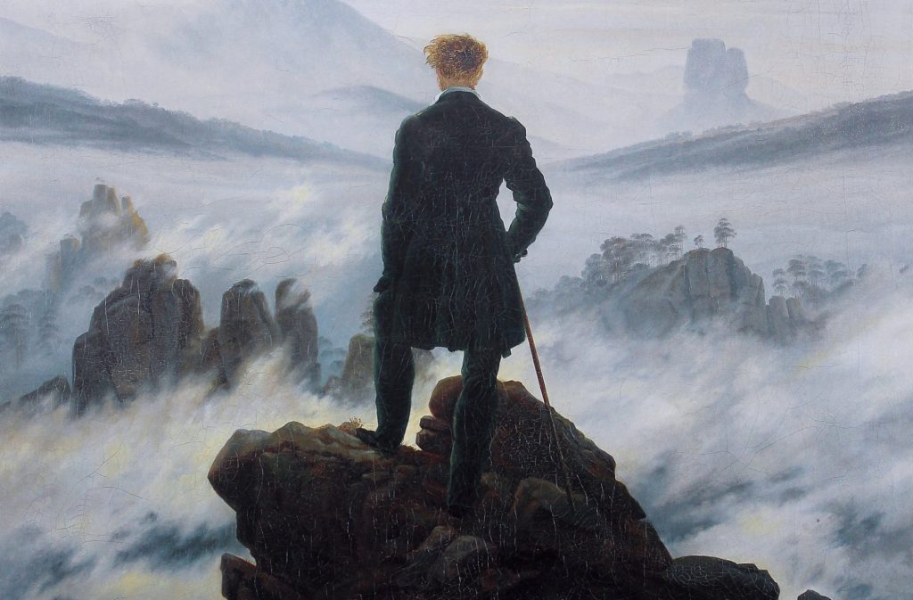 Caspar David Friedrich Wanderer above the sea of fog scaled e1605778073389