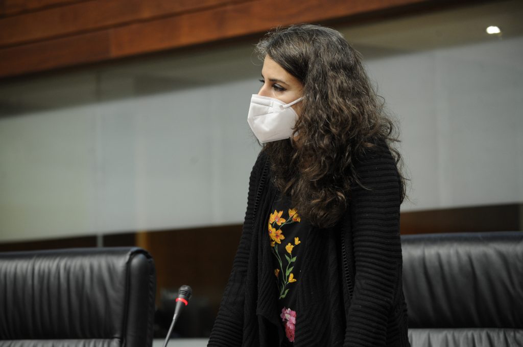 irene de miguel unidas podemos mascarilla