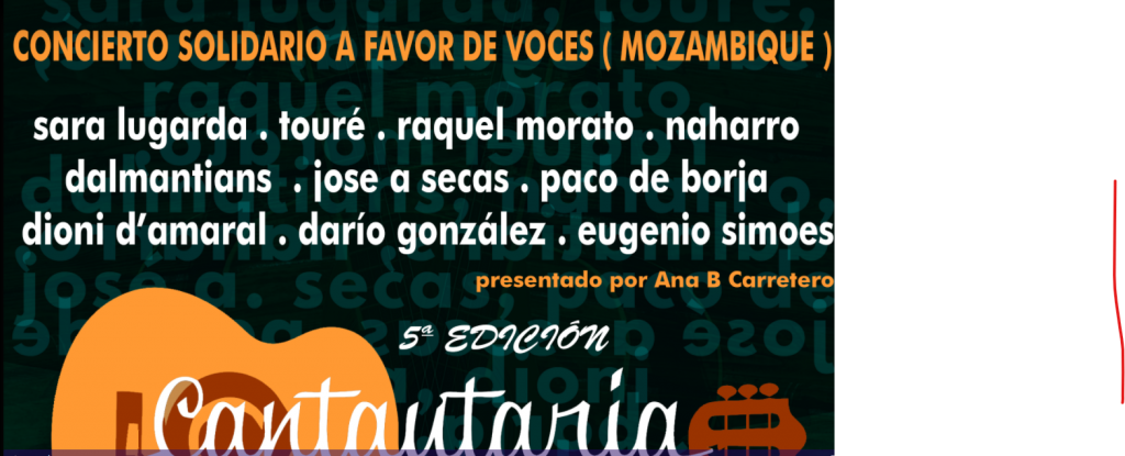 CANTAUTARIA V, CONCIERTO SOLIDARIO DE LA CANCIÓN DE AUTOR VÍA STREAMING A FAVOR DE MOZAMBIQUE cantautaria V concierto