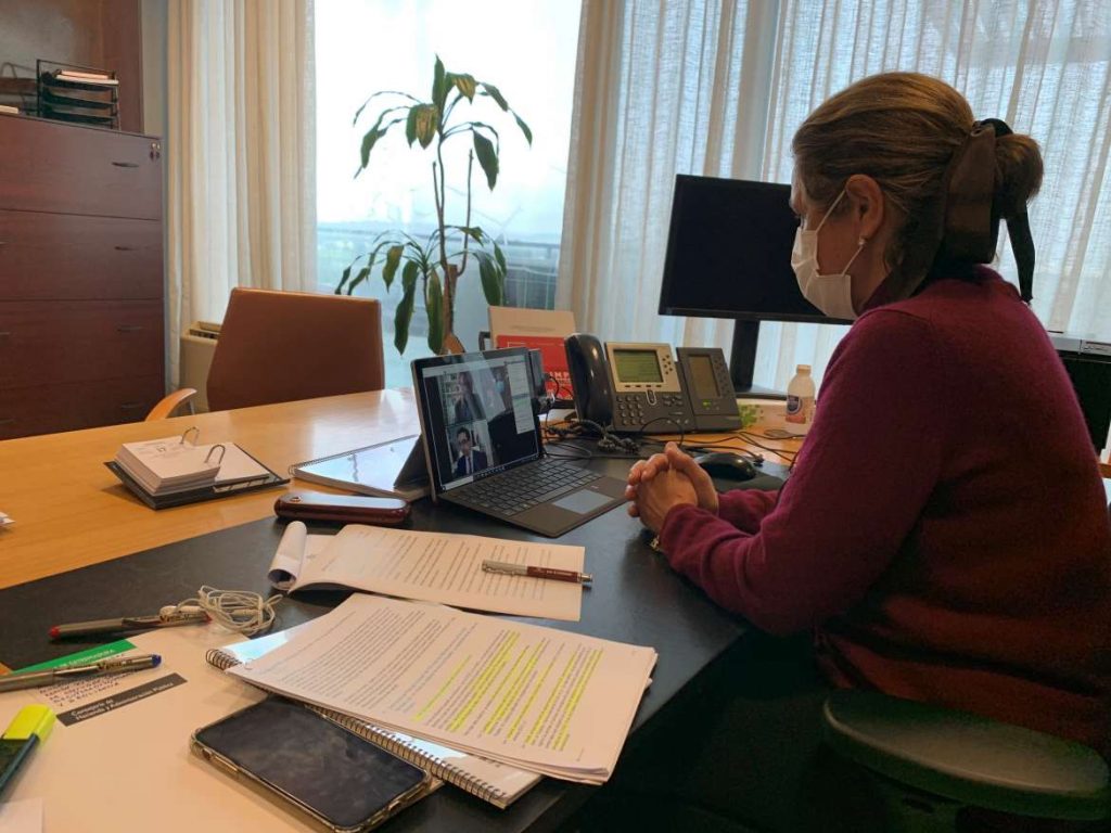 Vicepresidenta Blanco-Morales: Los empresarios extremeños serán claves para avanzar en la Estrategia extremeña de Recuperación y Resiliencia pilar blanco