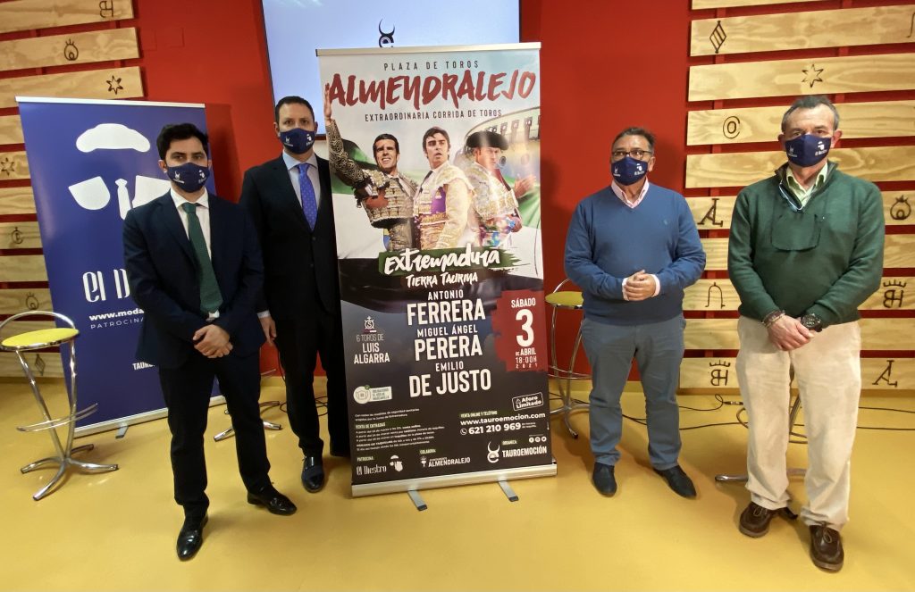 Ferrera, Perera y De Justo en Almendralejo el próximo 3 de abril toros almendralejo