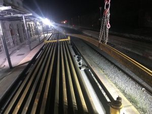 TrenCarrilero en la estacion de Monfrague