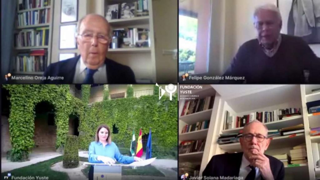 Fundación Yuste propicia que el futuro de Europa sea analizado por Felipe González, Javier Solana y Marcelino Oreja Yuste 4