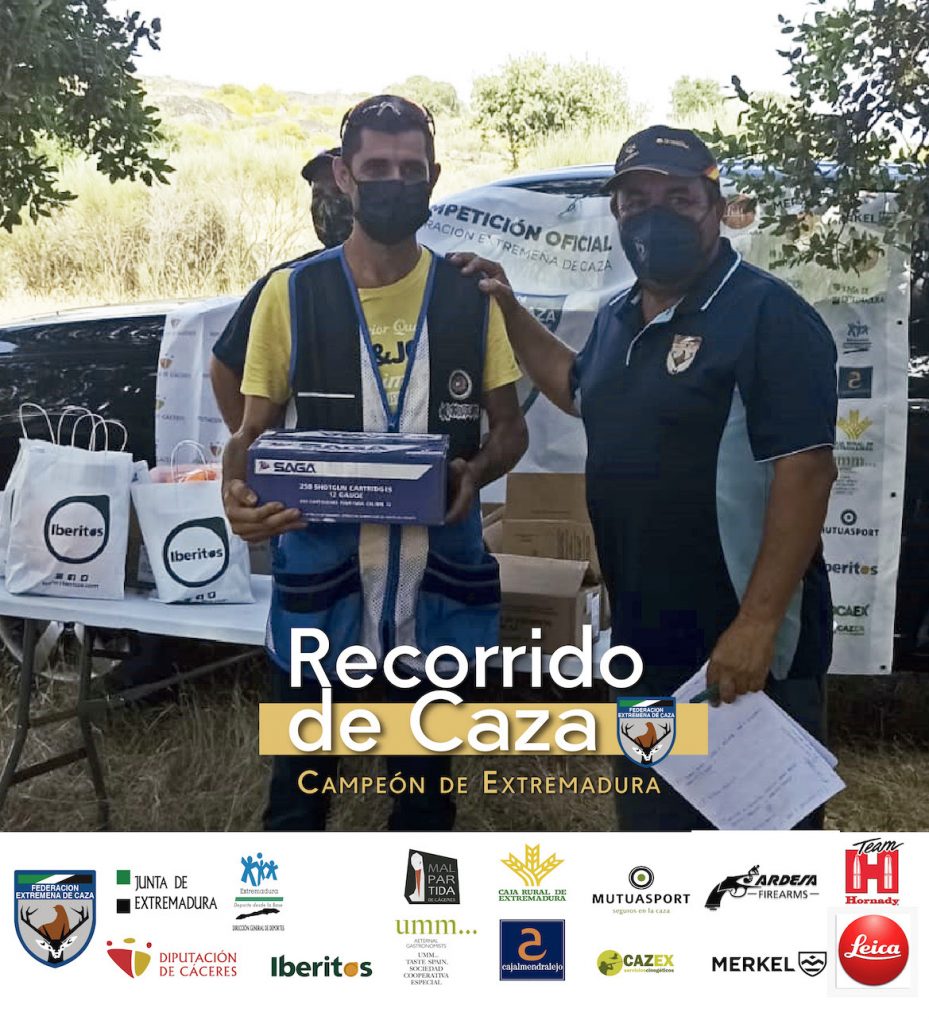 José Manuel Regaña, campeón de Extremadura de Recorridos de Caza caza