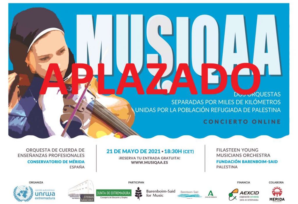 Aplazado el concierto solidario Musiqaa musiquaa
