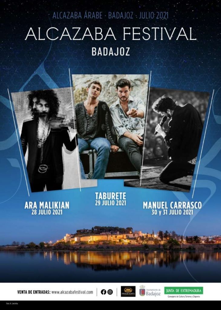 Presentado el Alcazaba Festival de Badajoz que combina patrimonio cultural y música en directo ALCAZABA FESTIVAL Cartel badajoz