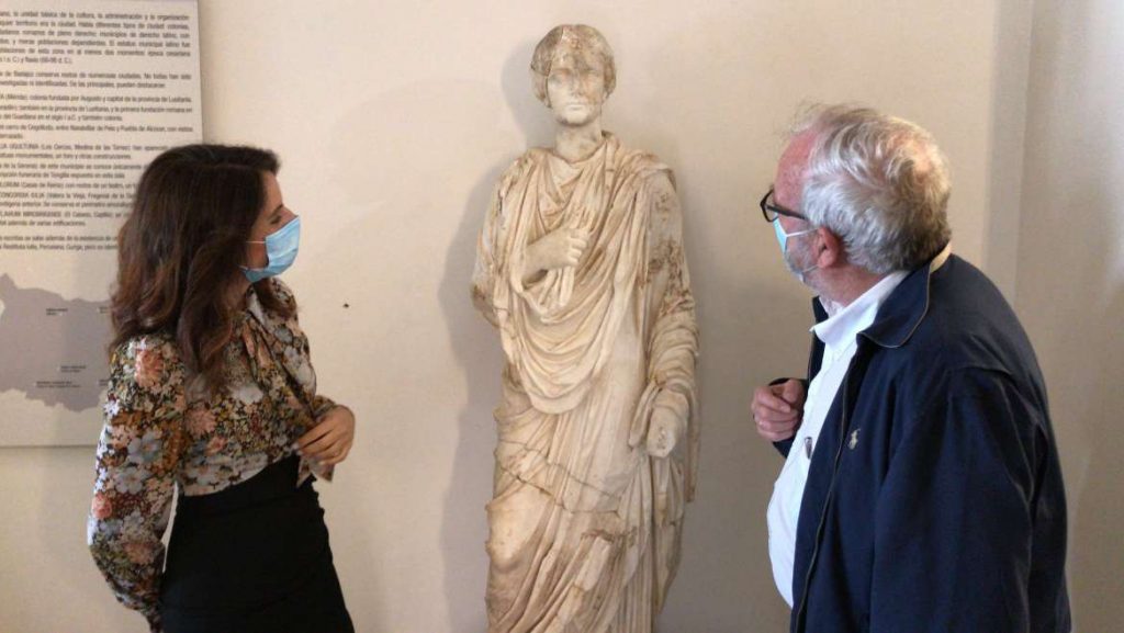 La diosa Juno de Regina , la estrella de la nueva exposición del Museo Arqueológico de Badajoz diosa juno