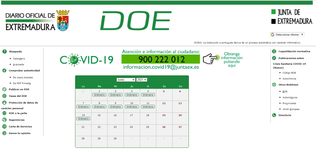 El DOE renueva su página web con un diseño más moderno y servicios más accesibles y funcionales doe