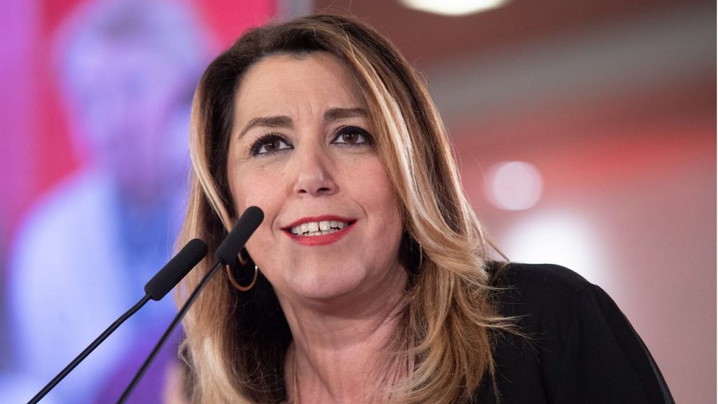 Susana Díaz imita a Díaz Ayuso en su campaña para las primarias del PSOE andaluz susana