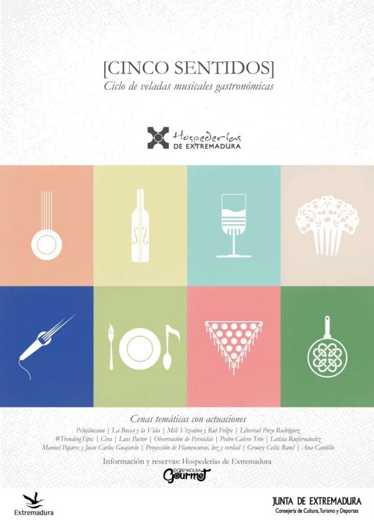 Música y gastronomía se unen para las veladas de las Hospederías extremeñas CARTEL 1