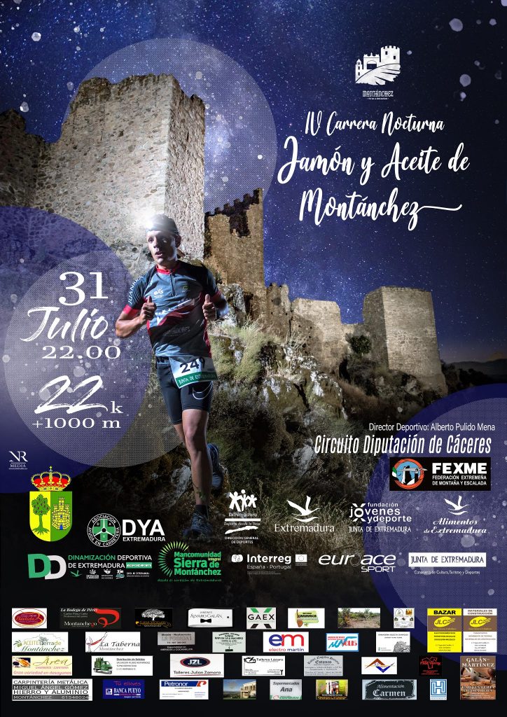 Este fin de semana se celebran IV Carrera Nocturna Jamón y Aceite de Montánchez y el Triatlón Olímpico ‘Ciudad de Plasencia’. DISENO CARTEL 03