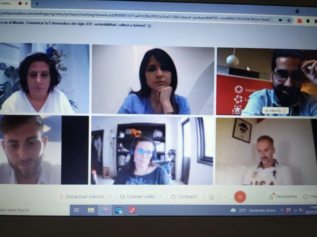 Inaugurado el encuentro virtual “Extremadura en el Mundo” con profesionales de los medios de comunicación que residen fuera de Extremadura. foto 5