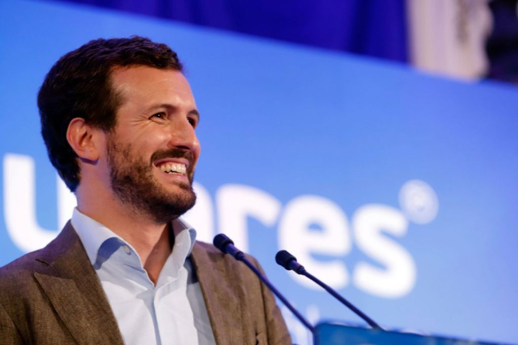 El Partido Popular roza la mayoría absoluta con el apoyo de Vox pablo casado