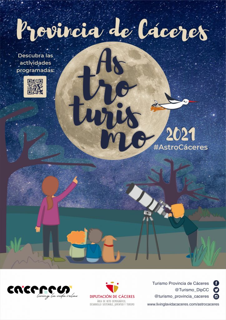 Los cielos de la provincia, protagonistas del programa #AstroCáceres de la Diputación CARTEL