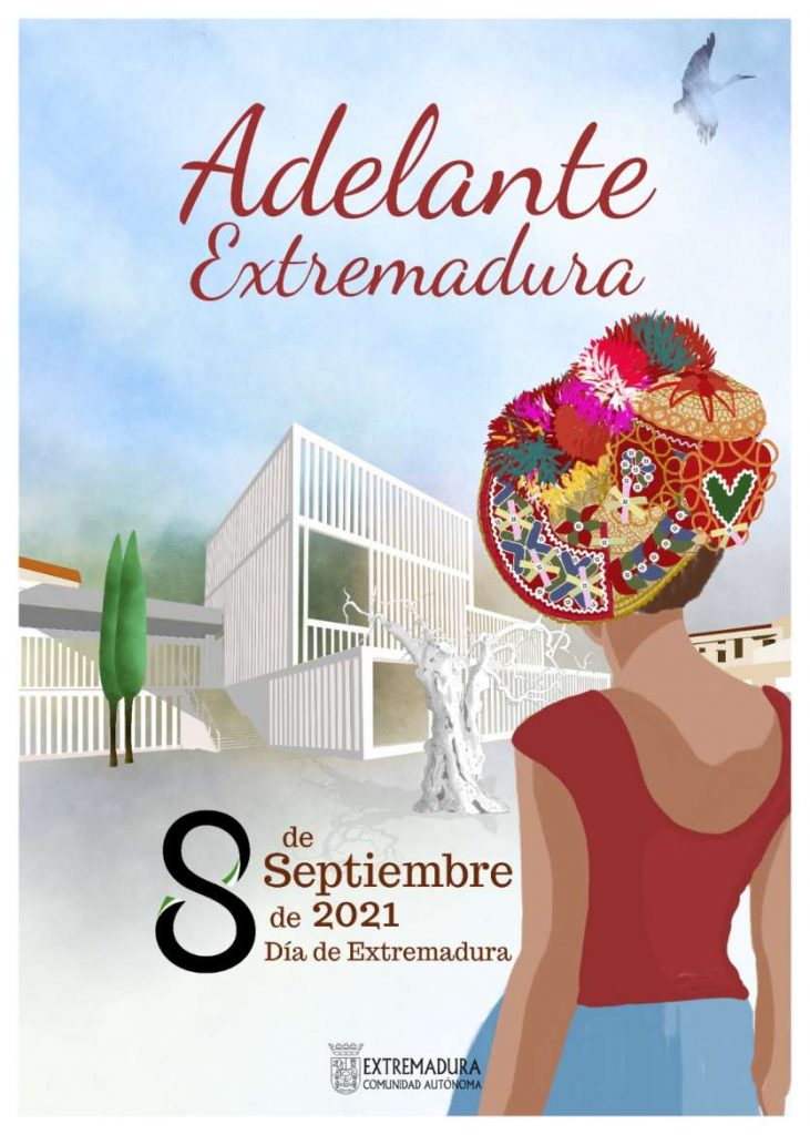 El acto institucional de entrega de Medallas de Extremadura 2021 será en la sede de Presidencia de la Junta el próximo 7 de septiembre Cartel Dia de Extremadura 2021