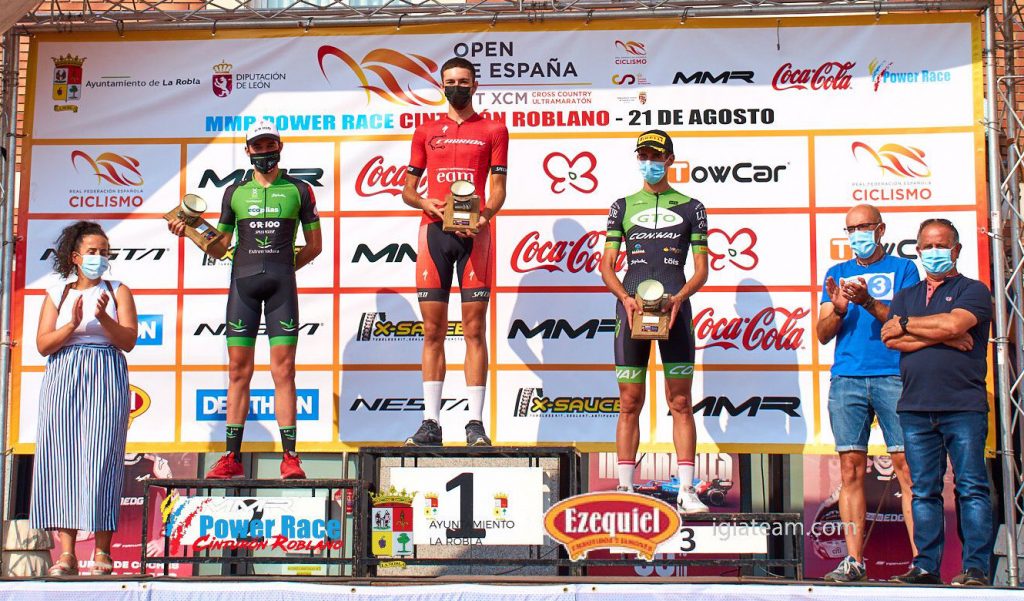 Miguel Periánez consigue un nuevo podio nacional por partida doble para Extremadura-Ecopilas en el Open de España XCUM Miguel Perianez 2 en La Robla