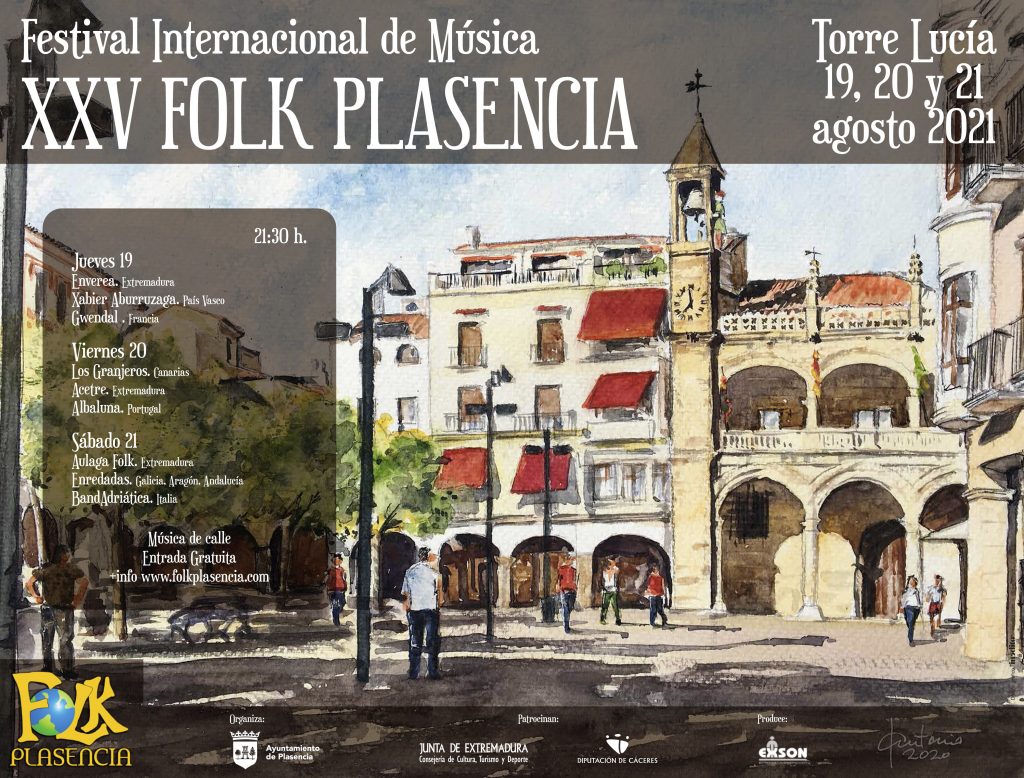 El Festival Folk Internacional regresa a Plasencia cartel folk plasencia 21