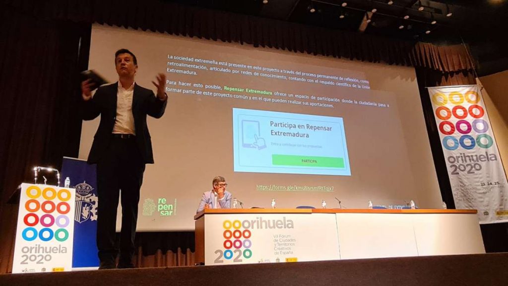El proyecto Repensar Extremadura se presenta a nivel nacional y se ha adhiere a la Red de Ciudades y Territorios Creativos de España Repensar Extremadura 2