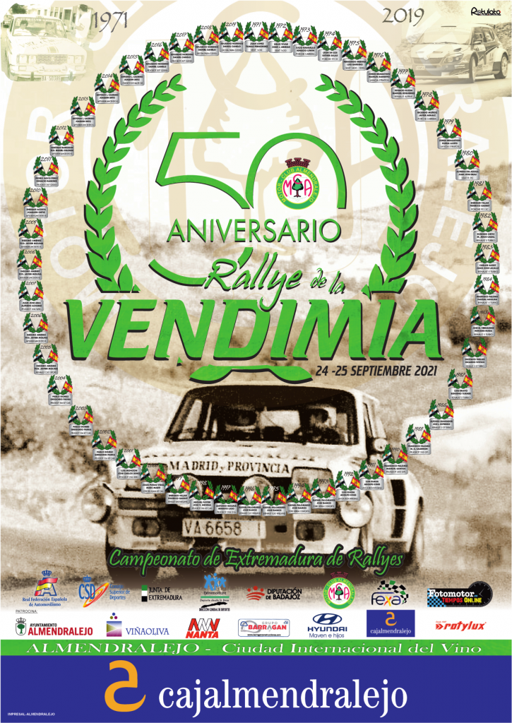 El mítico Rallye de la Vendimia podrá, por fin, celebrar su 50 aniversario cartel Rallye corregido final