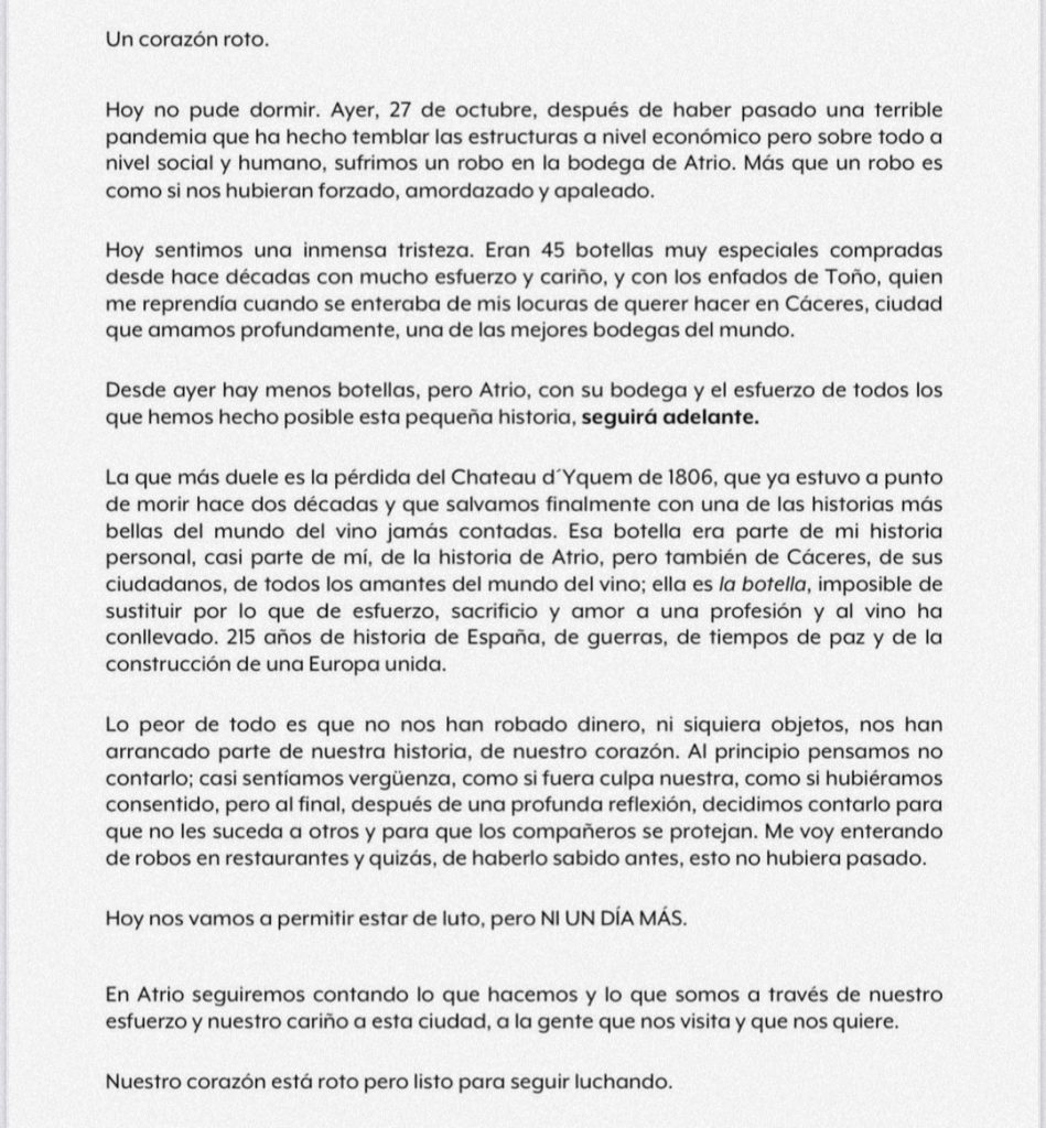 carta atrio robo vinos