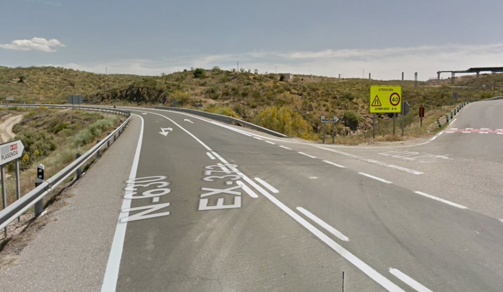 Herido en una colisión de una moto contra un coche en Cañaveral suceso canaveral