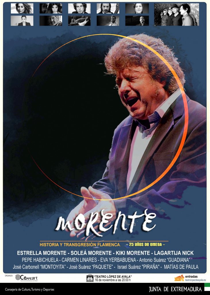 Concierto homenaje a Enrique Morente en Badajoz, coincidiendo con el Día Internacional del Flamenco morente