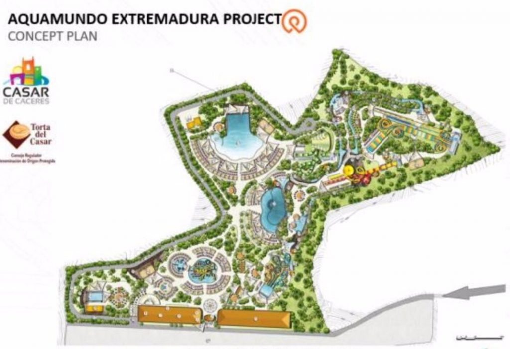 Aquamundo Extremadura busca apoyo del Gobierno para asegurar financiación europea crucial para el parque acuático del Casar de Cáceres parque acuatico casar de caceres