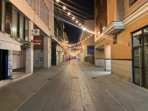 Calle Santo Domingo anoche