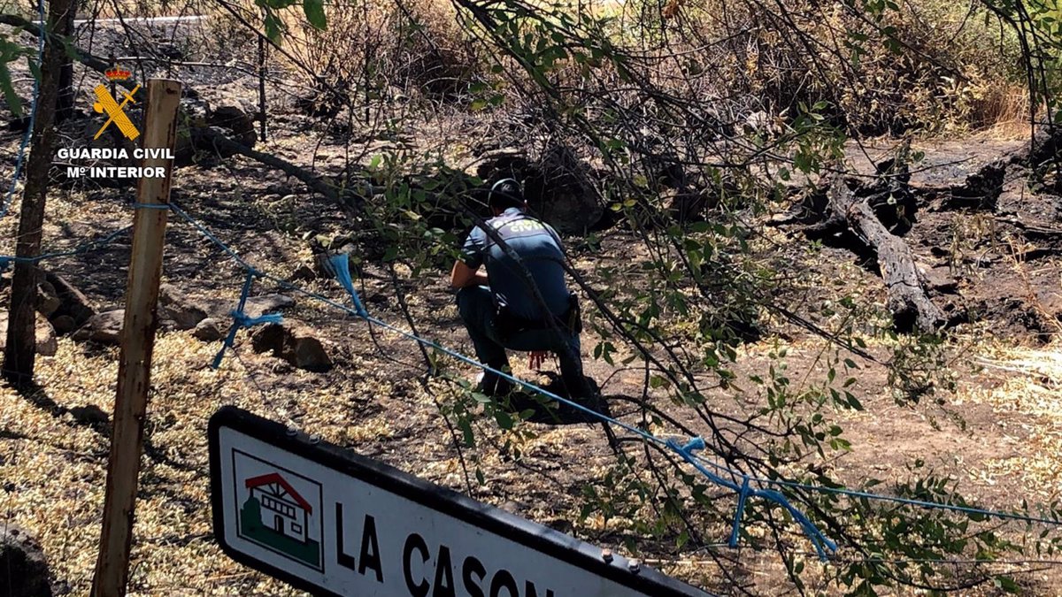 detenido como supuesto autor de cuatro delitos de incendio forestal en jaraiz de la vera caceres