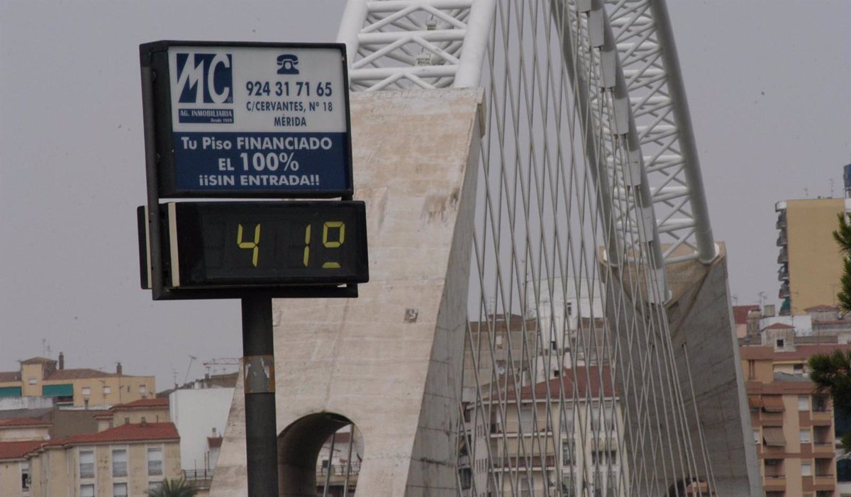 el tiempo en extremadura para hoy viernes 22 de julio de 2022