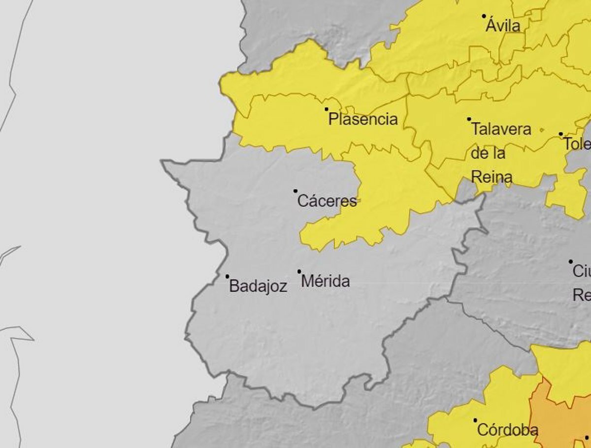 el 112 extremadura activara este sabado la alerta amarilla por lluvias y tormentas en la provincia de caceres