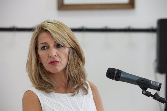 Yolanda Díaz asegura que el techo de deuda negociado por PSOE y Podemos no contempla incremento del gasto de defensa Archivo - La vicepresidenta segunda, Yolanda Díaz