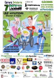 Cartel VII carrera solidiaria Kini Carrasco