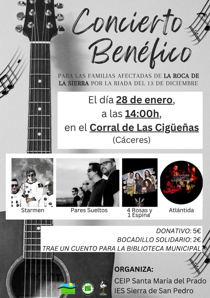 Cartel concierto benefico
