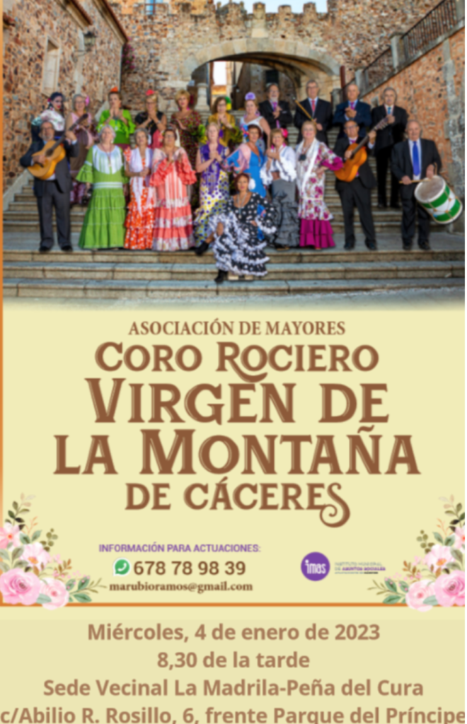 cartel coro rociero en la sede